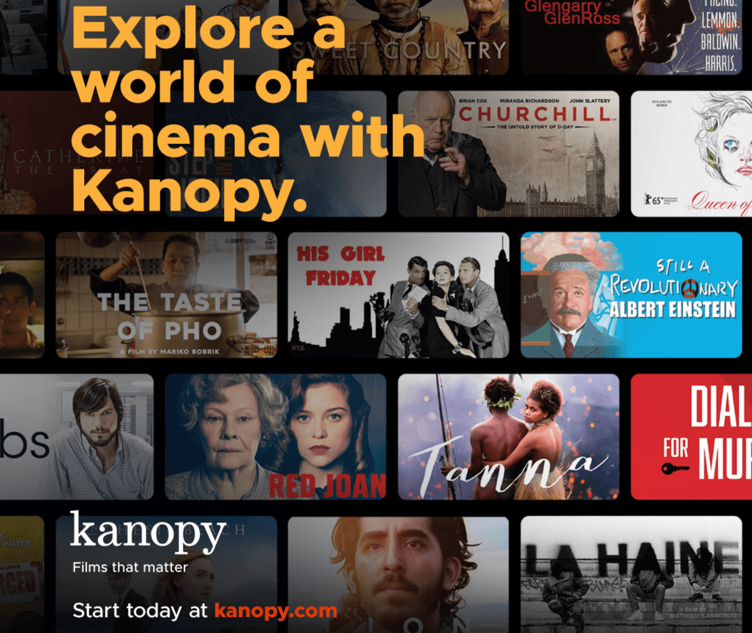 Picture of film streaming service Kanopy.